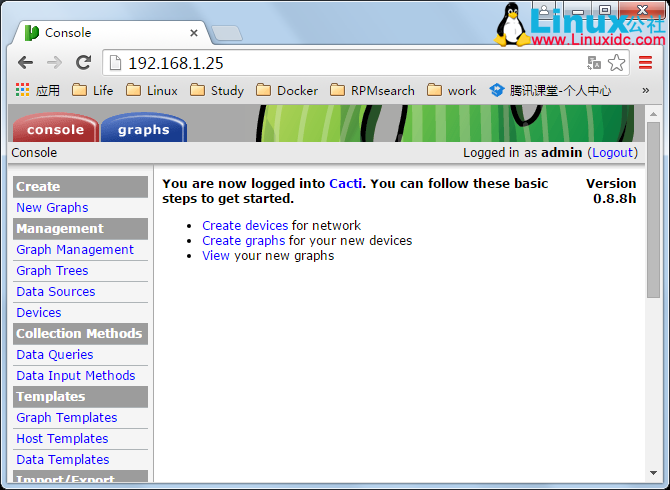 Cacti 监控内网本机 TCP 连接状况