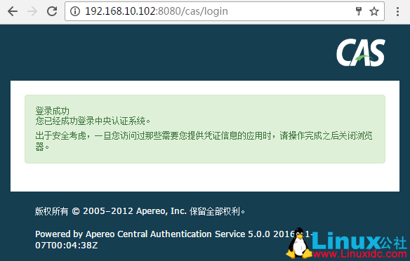 CAS 5.0.0 的安装及配置 CAS 5.0.0 的安装及配置