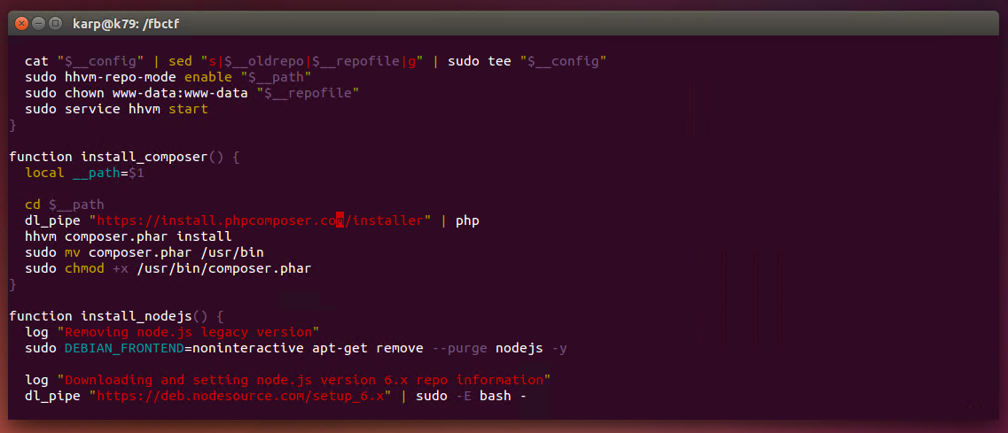 Ubuntu 14.04 LTS 下安装搭建 FBctf 平台 Ubuntu 14.04 LTS 下安装搭建 FBctf 平台