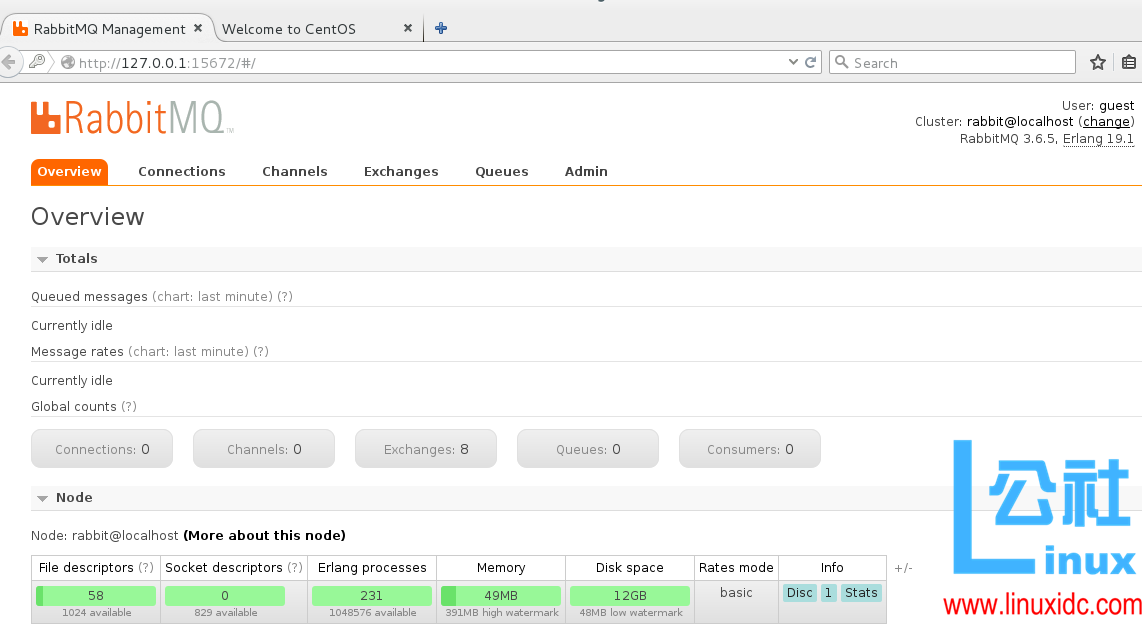 CentOS7 环境安装使用专业的消息队列产品 RabbitMQ CentOS7 环境安装使用专业的消息队列产品 RabbitMQ