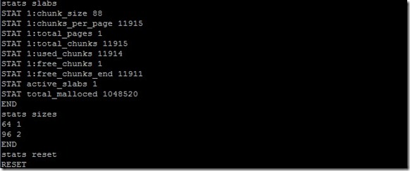 memcache 启动以及 telnet 命令详解 memcache 启动以及 telnet 命令详解