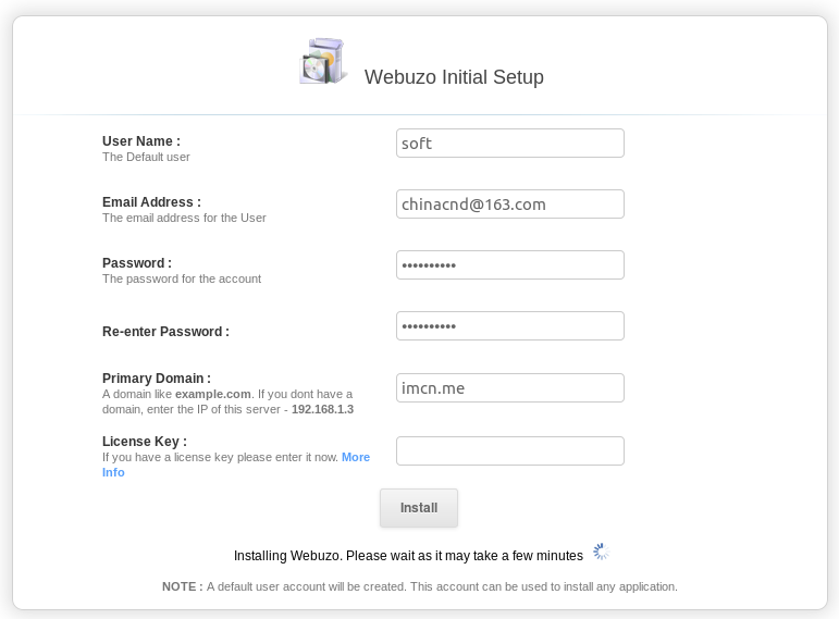 在 Ubuntu 15.04 上安装 Webuzo 控制面板 在 Ubuntu 15.04 上安装 Webuzo 控制面板
