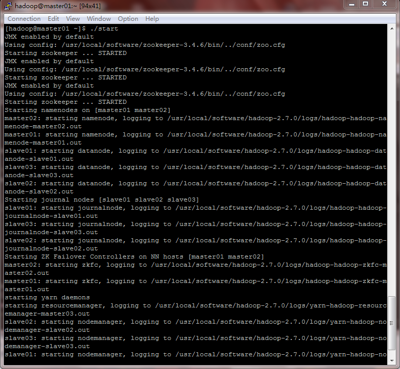 Hadoop HA(高可用)环境的搭建 Hadoop HA(高可用)环境的搭建