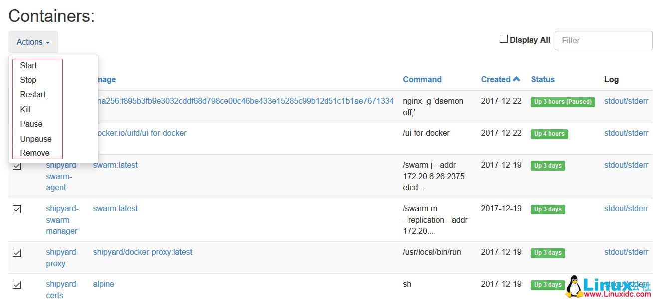 Docke 的 Web 界面管理工具 Shipyard 安装使用 Docke 的 Web 界面管理工具 Shipyard 安装使用
