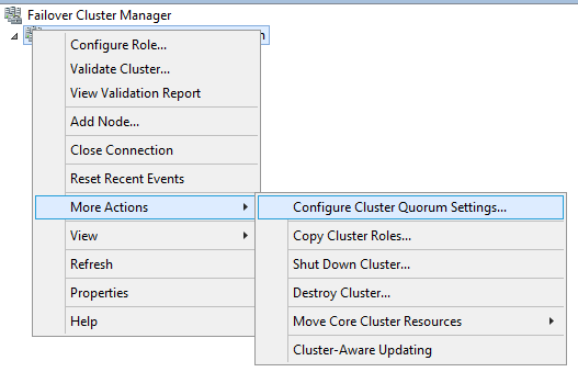 Windows 服务器故障转移集群的仲裁 Windows 服务器故障转移集群的仲裁