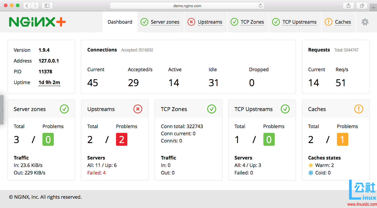 Nginx 服务器开启 status 页面检测服务状态 Nginx 服务器开启 status 页面检测服务状态