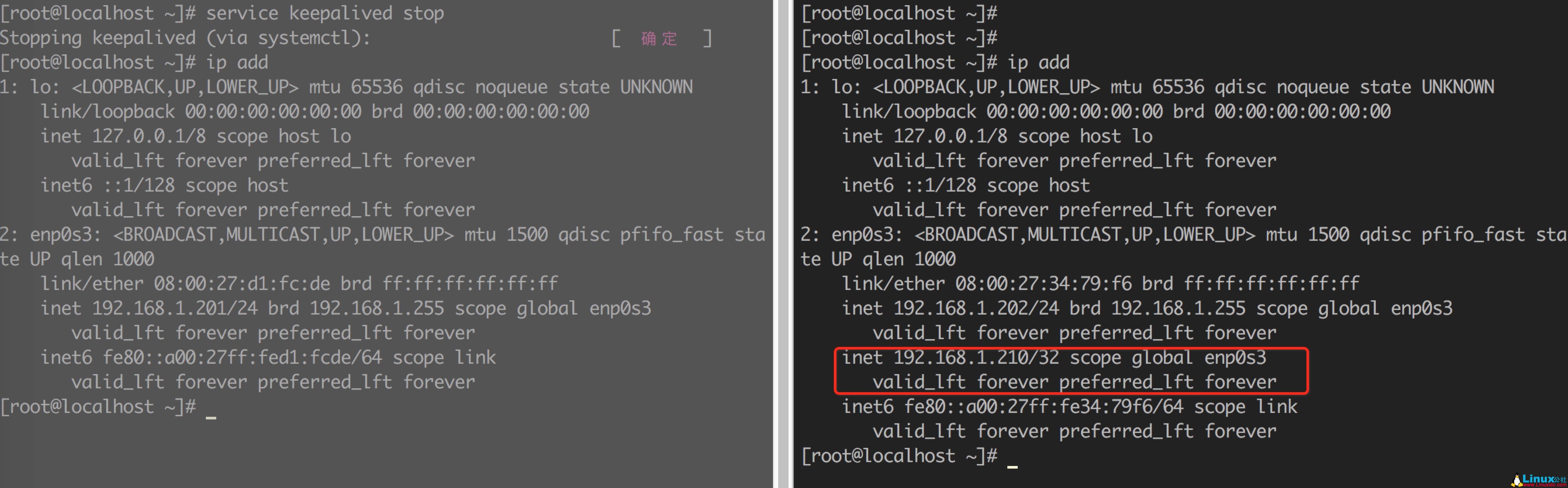 Keepalived+Nginx 实现高可用（HA）