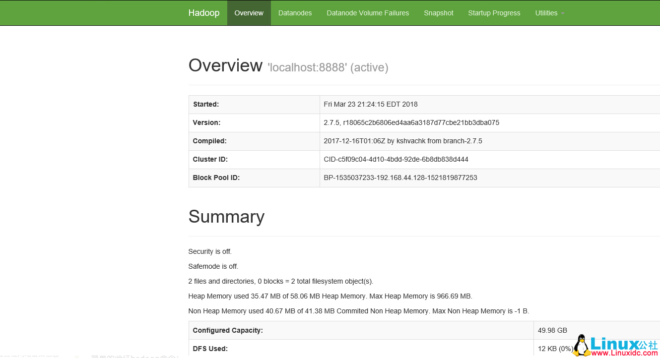 Ubuntu 单机安装配置 Hadoop