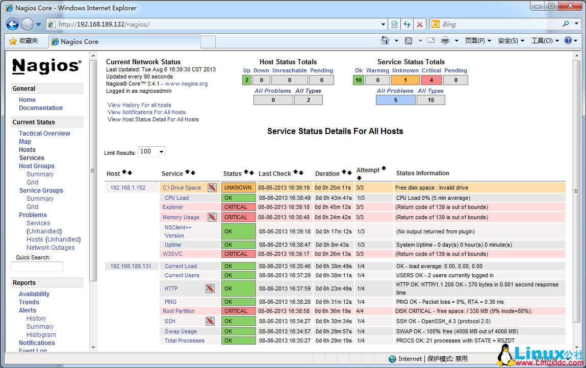 Nagios 监控系统主机与服务配置 Nagios 监控系统主机与服务配置