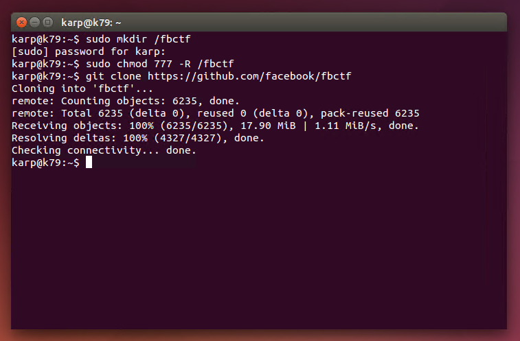Ubuntu 14.04 LTS 下安装搭建 FBctf 平台 Ubuntu 14.04 LTS 下安装搭建 FBctf 平台
