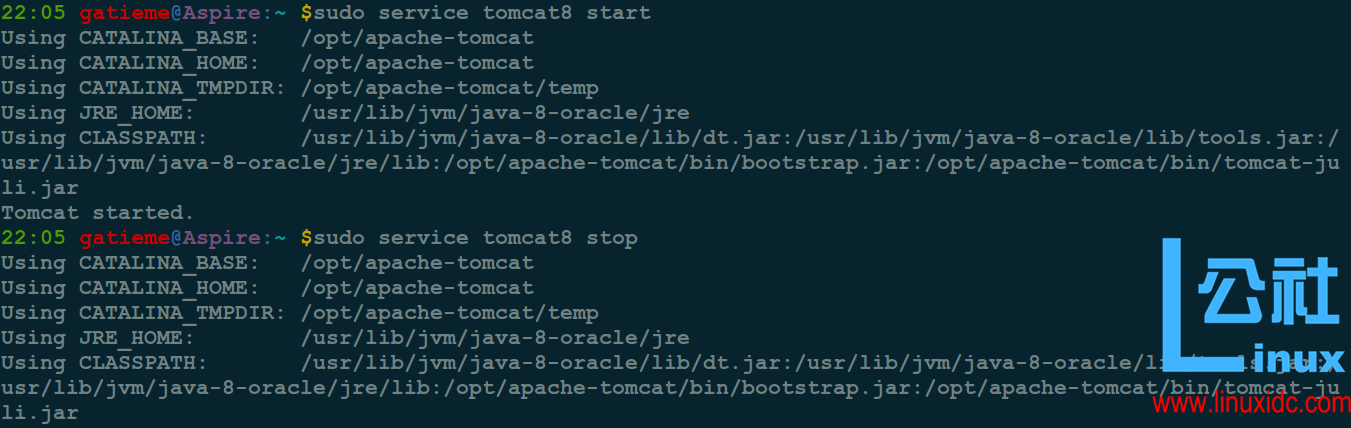 启动和关闭服务 