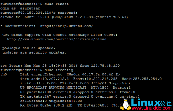 Azure 上 Linux 虚拟机 Mac 地址的持久化 Azure 上 Linux 虚拟机 Mac 地址的持久化
