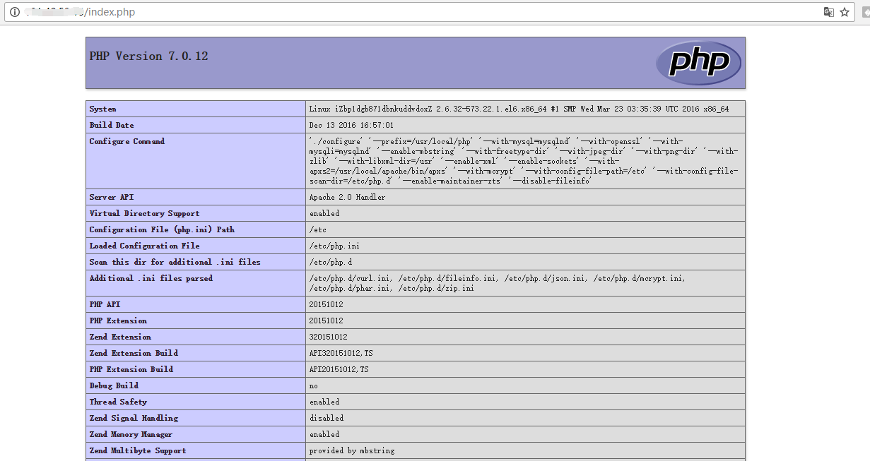 CentOS 7.2 下安装部署 LAMP 详解