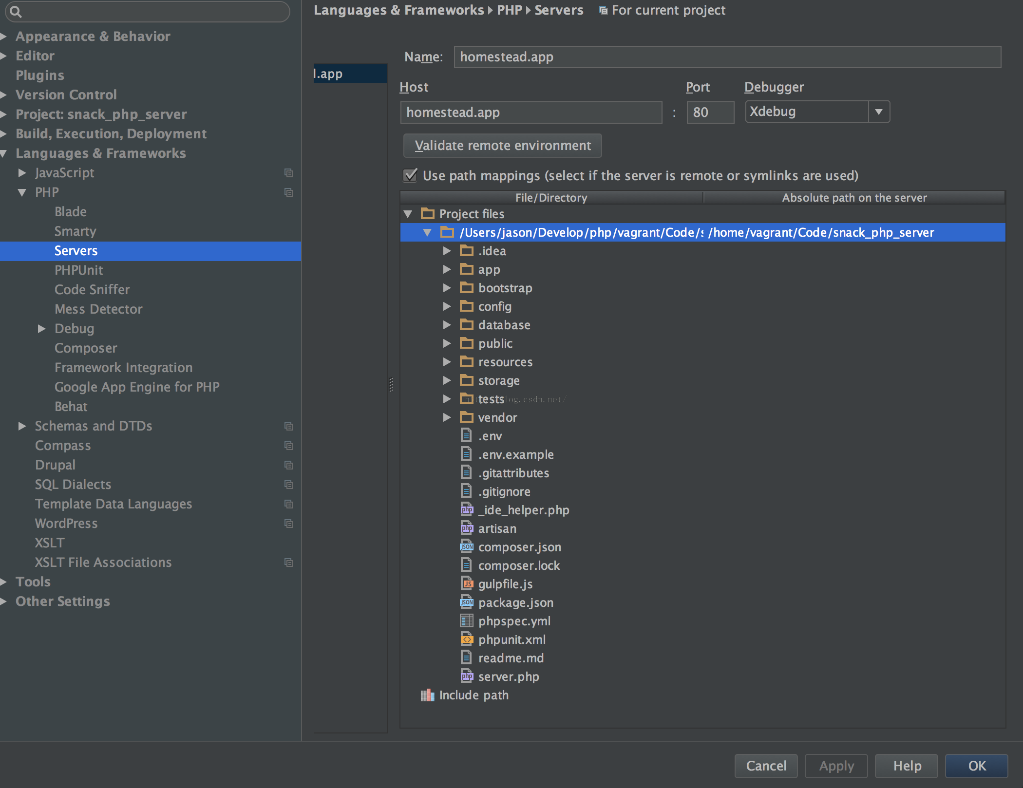 Laravel 配置 PhpStorm + Xdebug + Chrome 设置 Debug 环境 Laravel 配置 PhpStorm + Xdebug + Chrome 设置 Debug 环境