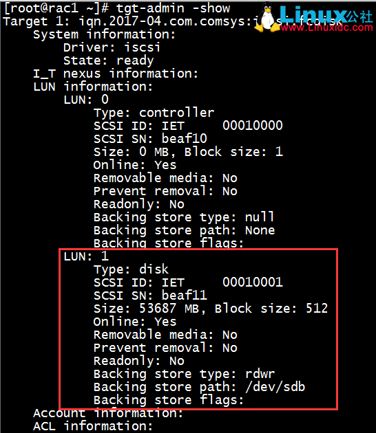 Linux 下搭建 iSCSI 共享存储详细步骤 Linux 下搭建 iSCSI 共享存储详细步骤