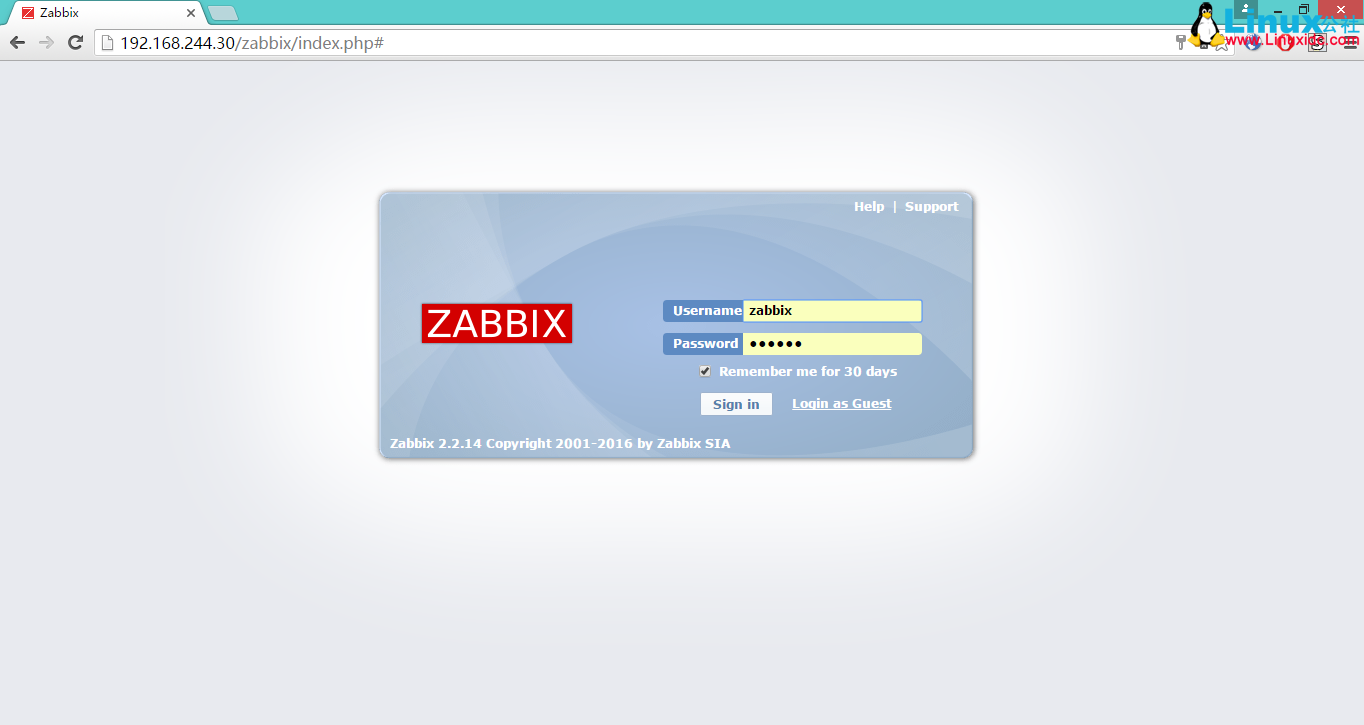 RHEL 6.7 下安装部署 Zabbix 服务端