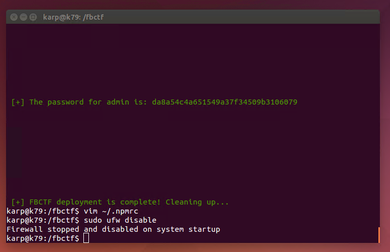 Ubuntu 14.04 LTS 下安装搭建 FBctf 平台 Ubuntu 14.04 LTS 下安装搭建 FBctf 平台