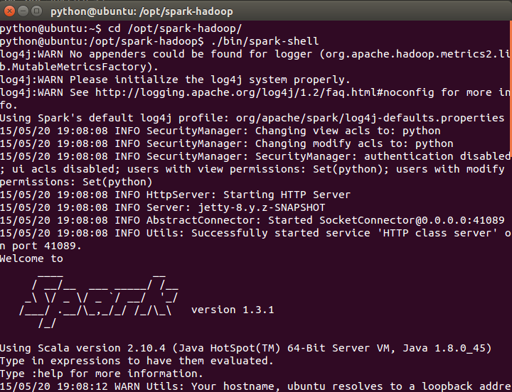 Ubuntu 下 Spark 开发环境搭建