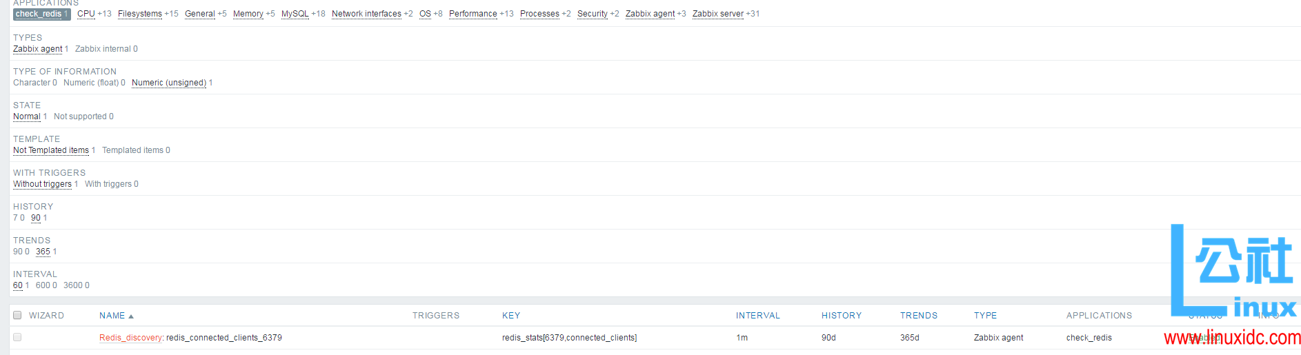 Zabbix 自动发现 Redis 端口并监控 Redis 性能