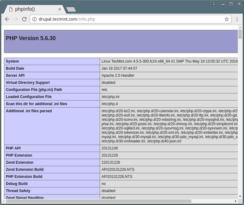 在 RHEL、CentOS 及 Fedora 上安装 Drupal 8 在 RHEL、CentOS 及 Fedora 上安装 Drupal 8