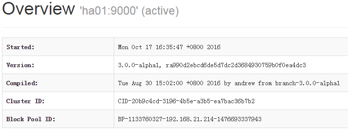 Hadoop3.0 安装配置