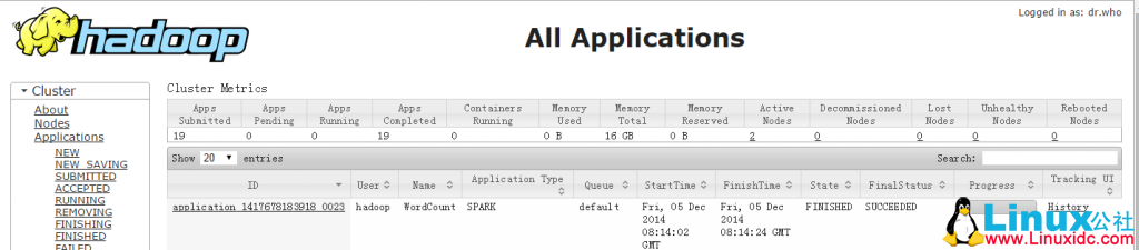 Spark 源码编译并在 YARN 上运行 WordCount 实例 Spark 源码编译并在 YARN 上运行 WordCount 实例