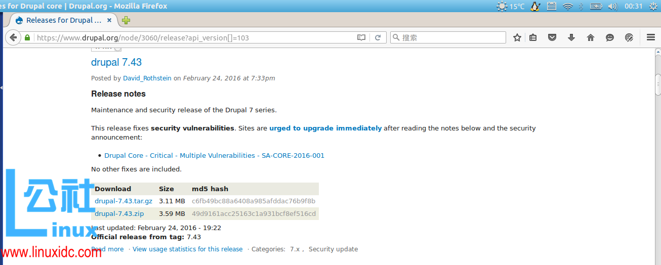 Linux 上 Drupal7 安装教程 Linux 上 Drupal7 安装教程