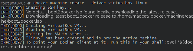 在 VirtualBox 中使用 Docker Machine 管理主机 在 VirtualBox 中使用 Docker Machine 管理主机