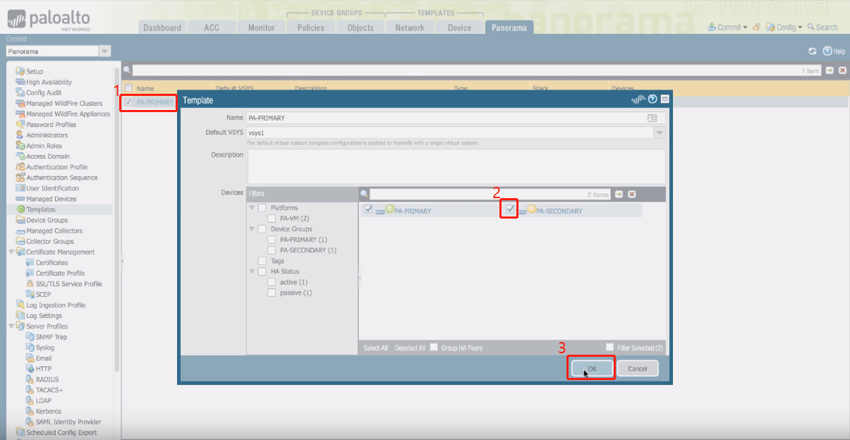 迁移 PaloAlto HA 高可用防火墙到 Panorama 迁移 PaloAlto HA 高可用防火墙到 Panorama