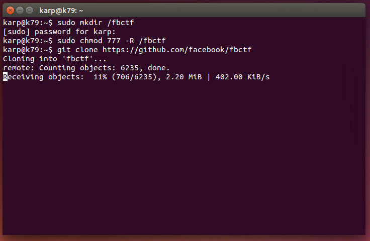 Ubuntu 14.04 LTS 下安装搭建 FBctf 平台 Ubuntu 14.04 LTS 下安装搭建 FBctf 平台