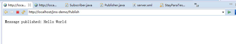 JMS 发布 / 订阅消息传送例子 JMS 发布 / 订阅消息传送例子