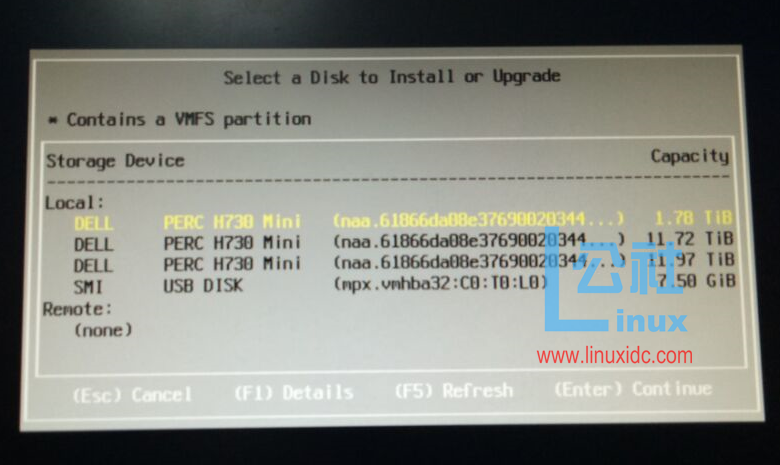 Dell R730 服务器 U 盘安装 VMware ESXi5.1.0 遇到问题及解决 Dell R730 服务器 U 盘安装 VMware ESXi5.1.0 遇到问题及解决