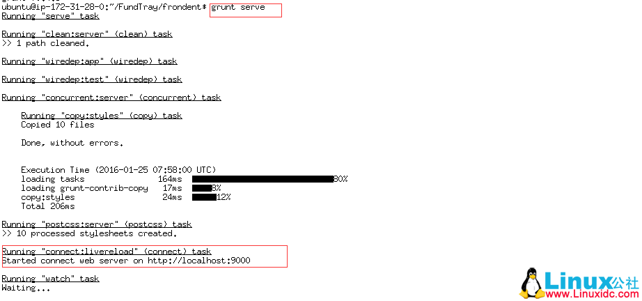 Ubuntu14.04 下 Node.js + npm + bower 的安装、调试和部署