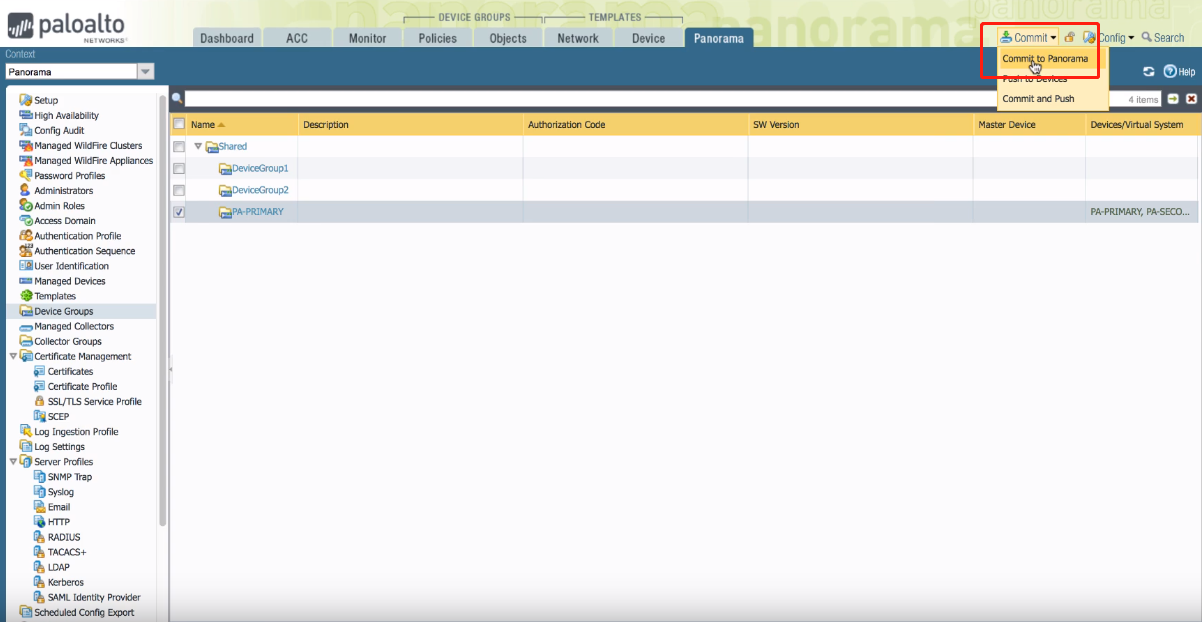 迁移 PaloAlto HA 高可用防火墙到 Panorama 迁移 PaloAlto HA 高可用防火墙到 Panorama