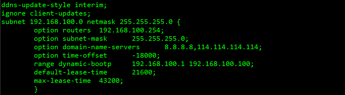 DHCP 服务器搭建 DHCP 服务器搭建