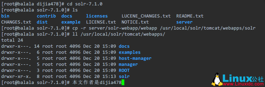 CentOS 6.7 下单机部署 Solr 7.1.0 CentOS 6.7 下单机部署 Solr 7.1.0