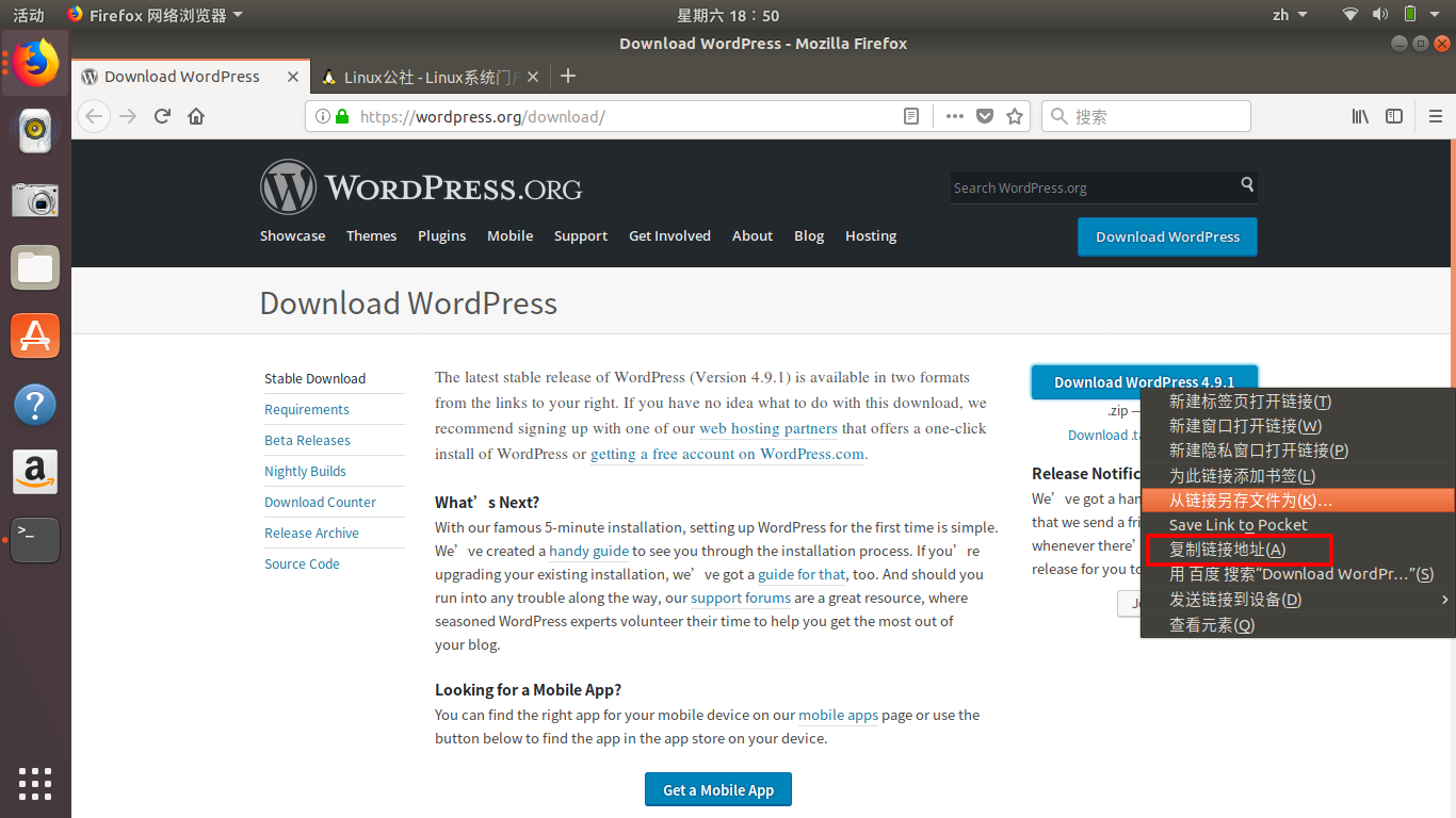 使用 Nginx，MariaDB，PHP7.1（LEMP）在 Ubuntu 17.10 上安装 WordPr