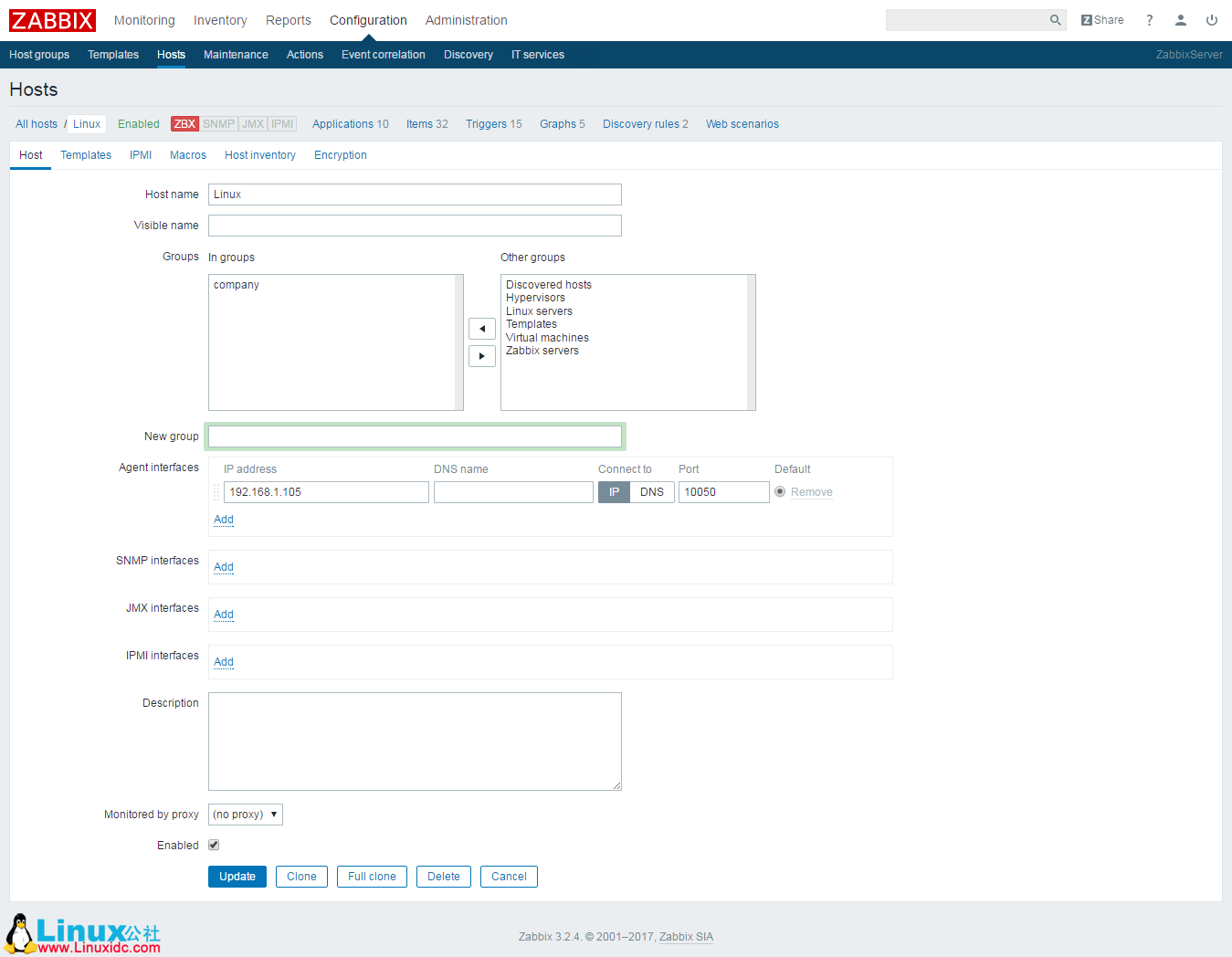 CentOS 7.2 下搭建 Zabbix 3.2 实践图解教程 CentOS 7.2 下搭建 Zabbix 3.2 实践图解教程