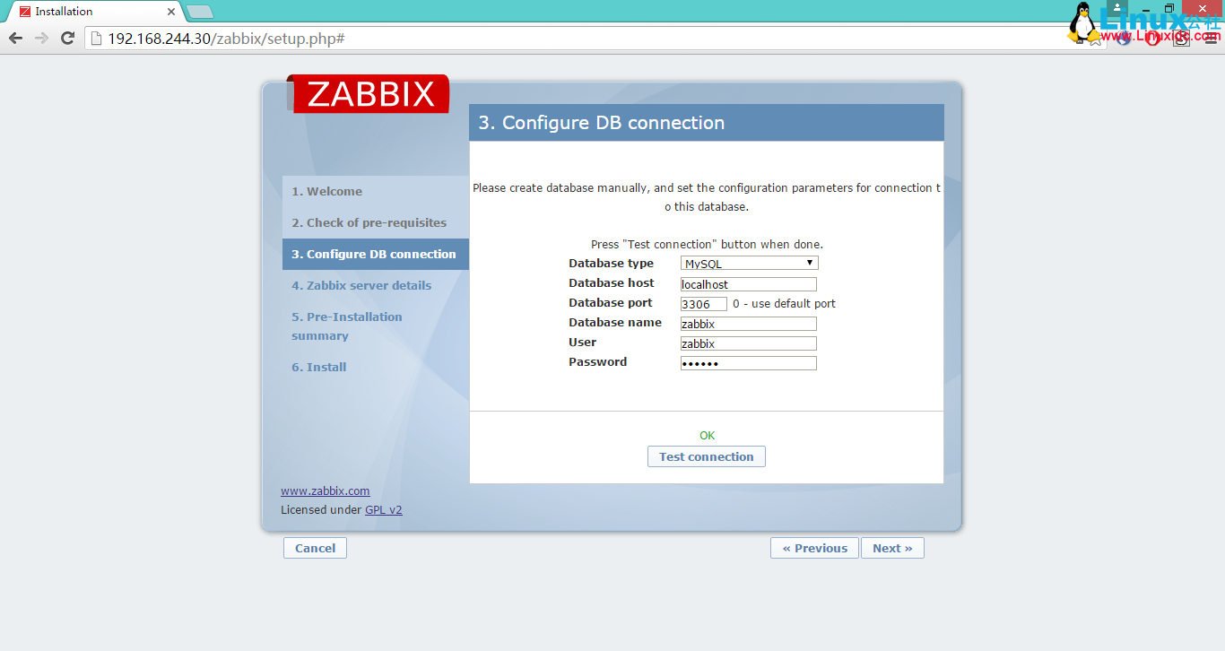 RHEL 6.7 下安装部署 Zabbix 服务端