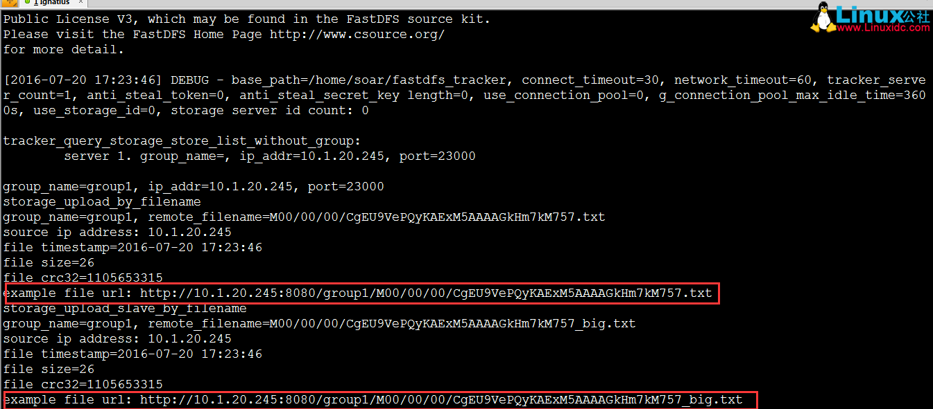 同一台机器下 FastDFS 简单安装配置测试 同一台机器下 FastDFS 简单安装配置测试