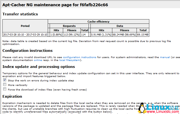 Docker 配置缓存代理服务 Apt-Cacher-NG