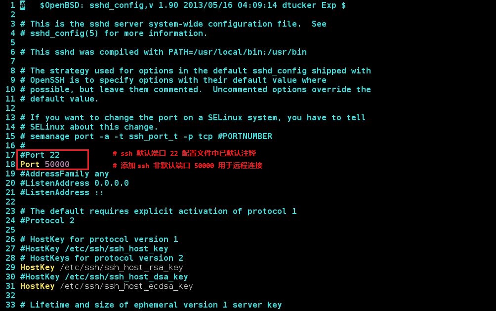 SSH 更改默认端口号及实现免密码远程登陆 SSH 更改默认端口号及实现免密码远程登陆