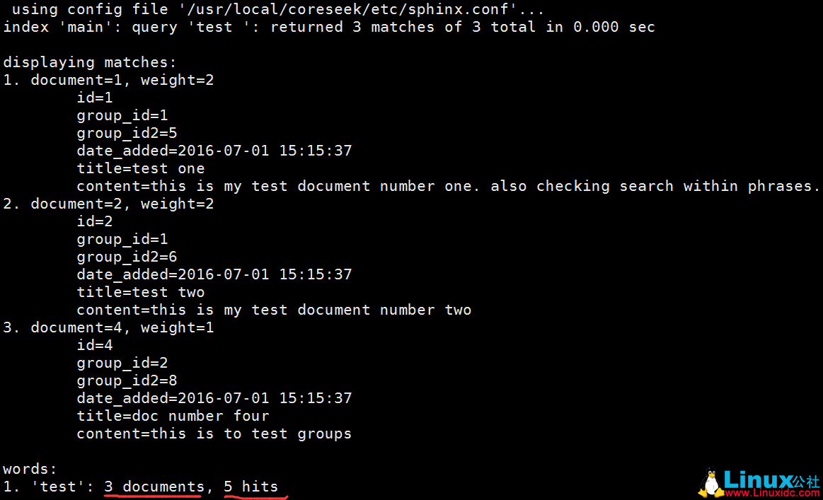 LAMP+Coreseek 中文检索引擎使用详解
