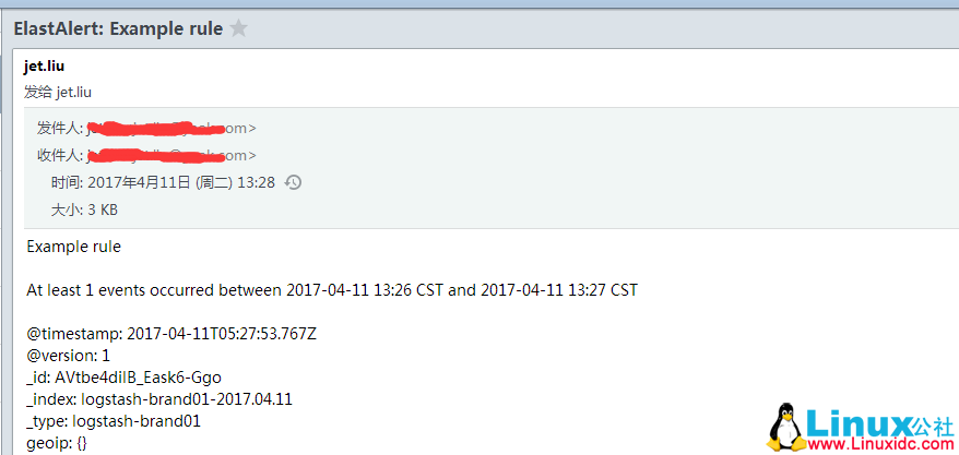 Elasticsearch 基于 ElastAlert 发送邮件报警 Elasticsearch 基于 ElastAlert 发送邮件报警