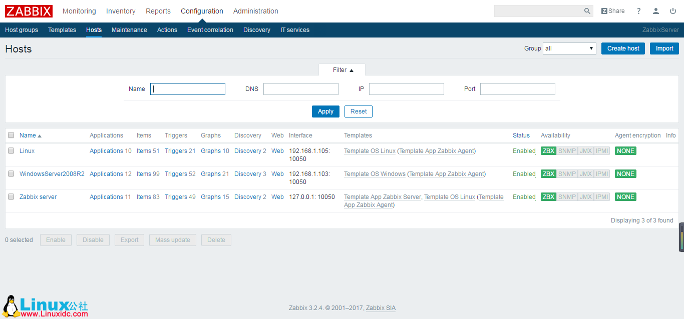 CentOS 7.2 下搭建 Zabbix 3.2 实践图解教程 CentOS 7.2 下搭建 Zabbix 3.2 实践图解教程
