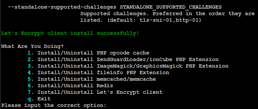 OneinStack 自动部署 Let's Encrypt 证书 OneinStack 自动部署 Let's Encrypt 证书