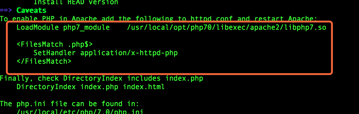 macOS Sierra 安装 Apache2.4+PHP7.0+MySQL5.7.16 macOS Sierra 安装 Apache2.4+PHP7.0+MySQL5.7.16