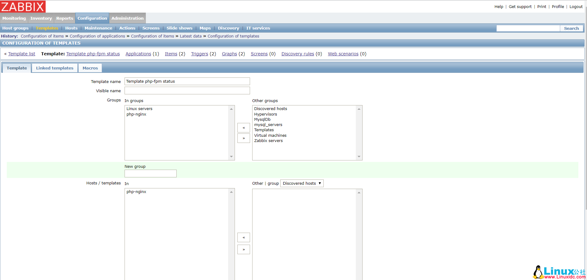 Zabbix 监控 Nginx、PHP 和 Memcached 状态 Zabbix 监控 Nginx、PHP 和 Memcached 状态