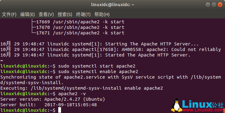 在 Ubuntu 17.10 上安装 LAMP(Apache,MariaDB,PHP7.1) 在 Ubuntu 17.10 上安装 LAMP(Apache,MariaDB,PHP7.1)
