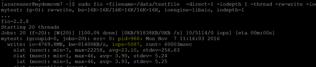 利用 Azure 高级存储搭建高性能 Linux 服务器